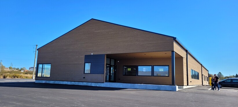A picture of the front exterior of the new Clare Veterans Centre.