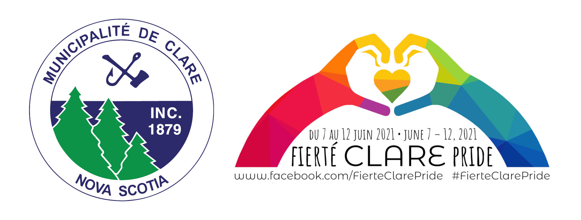 Municipal Logo and Clare Pride Logo