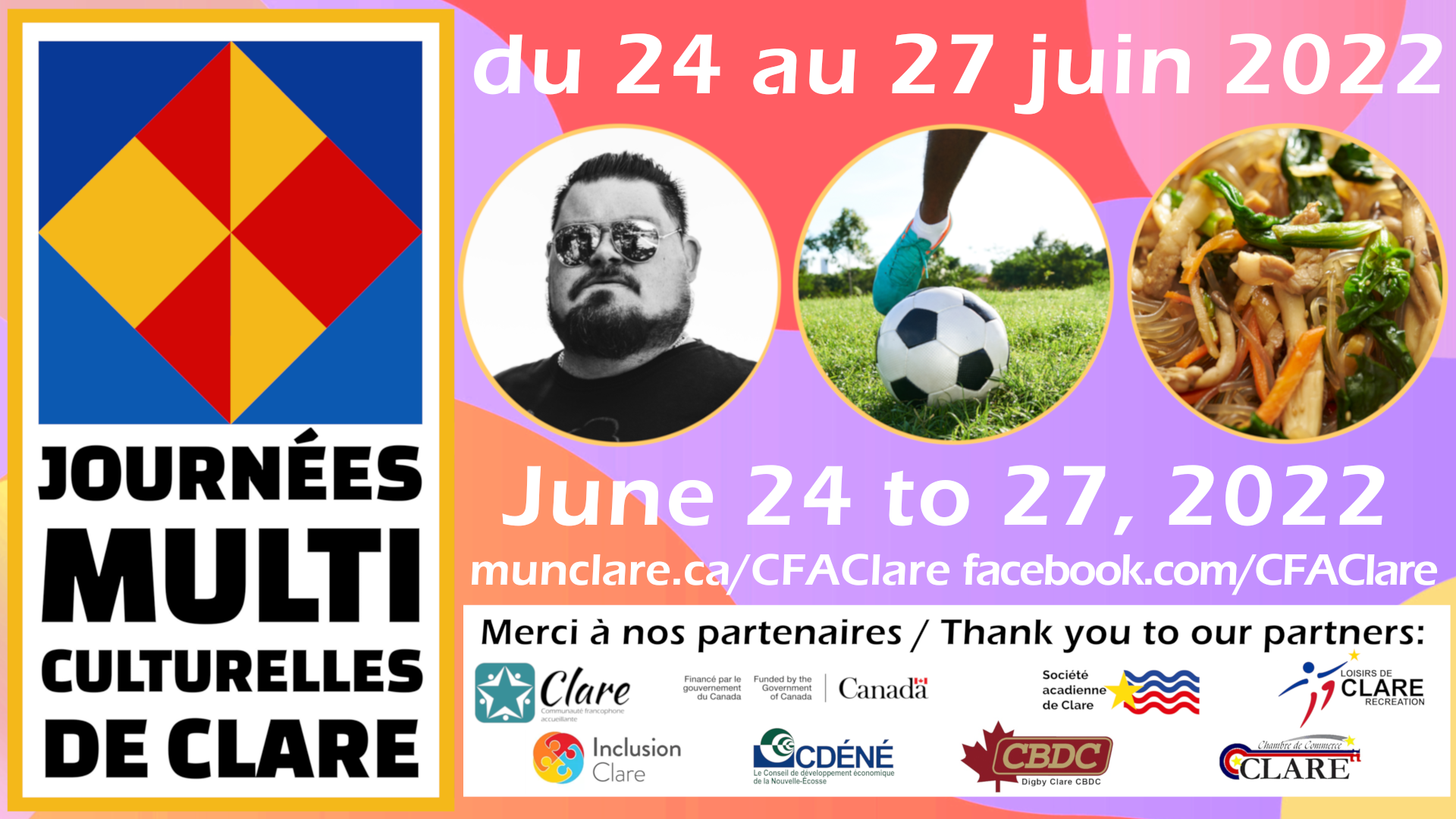Les journées multiculturelles de Clare, June 24 to 27, 2022